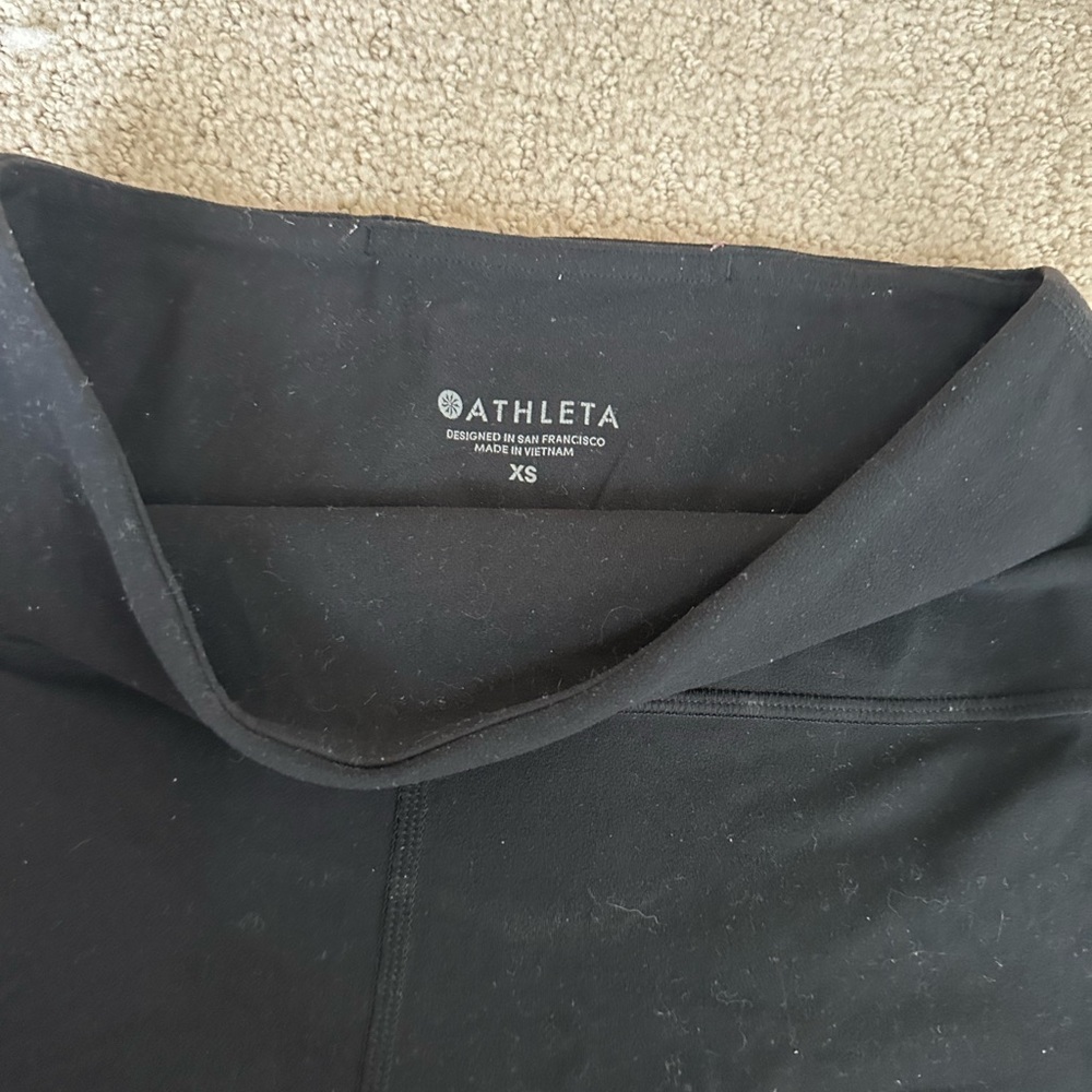 Athleta Women's Black Bike Shorts - Picture 2 of 4
